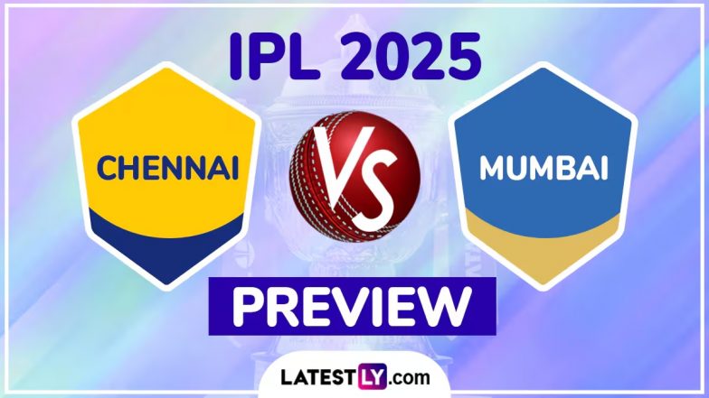 CSK vs MI TATA IPL 2025 Preview: आज शाम मुंबई इंडियंस बनाम चेन्नई सुपर किंग्स मुकाबले में तय होगा कौन हैं आईपीएल का बॉस? जानिए हेड टू हेड रिकॉर्ड्स, मिनी बैटल और स्ट्रीमिंग समेत सारे डिटेल्स