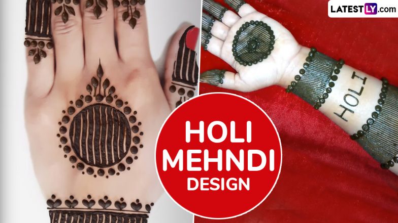 Holi 2025 Mehndi Design: होली पर ये खूबसूरत मेहंदी डिजाइन अपनी हथेलियों पर रचाकर त्यौहार को बनाएं ख़ास, देखें ट्यूटोरियल वीडियो