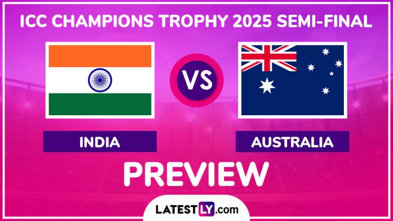 IND vs AUS, Champions Trophy 2025 Semi-Final Preview: चैंपियंस ट्रॉफी सेमीफाइनल में ऑस्ट्रेलिया भिड़ेगी टीम इंडिया, मैच से पहले जानें हेड टू हेड रिकॉर्ड्स, मिनी बैटल और स्ट्रीमिंग समेत सारे डिटेल्स