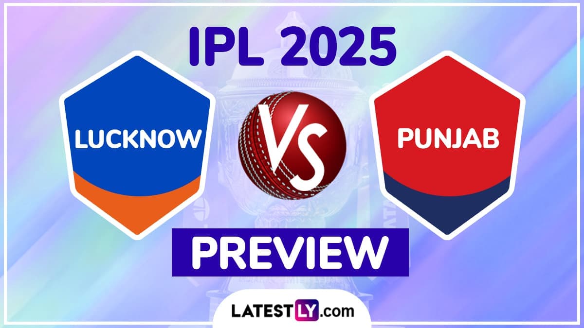LSG vs PBKS TATA IPL 2025 Preview: लखनऊ सुपर जाइंट्स बनाम पंजाब किंग्स इंडियन प्रीमियर लीग मुकाबले से पहले जानें हेड टू हेड रिकॉर्ड्स, मिनी बैटल और स्ट्रीमिंग समेत सारे डिटेल्स LSG vs PBKS TATA IPL 2025 Preview: लखनऊ सुपर जाइंट्स बनाम पंजाब किंग्स इंडियन प्रीमियर लीग मुकाबले से पहले जानें हेड टू हेड रिकॉर्ड्स, मिनी बैटल और स्ट्रीमिंग समेत सारे डिटेल्स