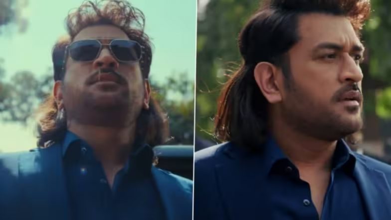 MS Dhoni Mimics Ranbir Kapoor: 'एनिमल' के रणबीर कपूर के अंदाज में दिखे एमएस धोनी ने की स्टार की मिमिक्री, संदीप रेड्डी वांगा के साथ नए एड में मचाया धमाल, देखें वीडियो