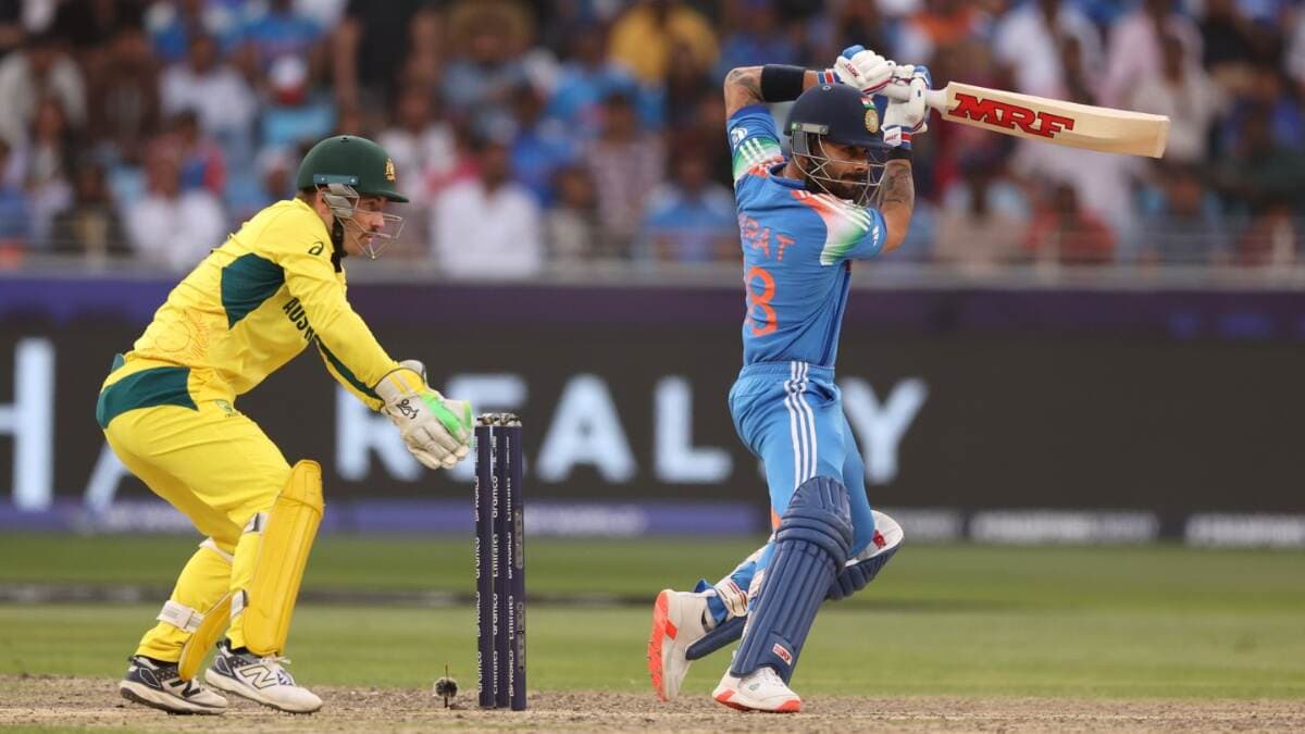 Virat Kohli Records: ऑस्ट्रेलिया के खिलाफ चैंपियंस ट्रॉफी सेमीफाइनल में विराट कोहली ने रचा इतिहास, शानदार पारी खेल स्टार बल्लेबाज ने तोड़ दिए कई बड़े रिकॉर्ड Virat Kohli Records: ऑस्ट्रेलिया के खिलाफ चैंपियंस ट्रॉफी सेमीफाइनल में विराट कोहली ने रचा इतिहास, शानदार पारी खेल स्टार बल्लेबाज ने तोड़ दिए कई बड़े रिकॉर्ड