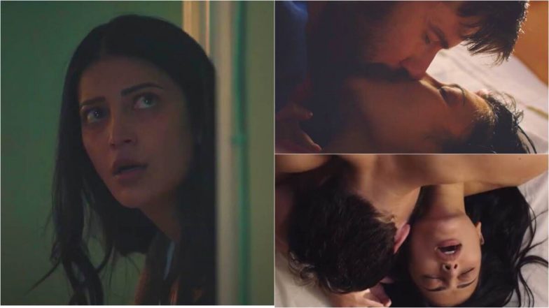 Shruti Haasan&rsquo;s Kissing Scene: श्रुति हासन की ब्रिटिश डेब्यू फिल्म &lsquo;The Eye&rsquo; का हॉट किसिंग सीन लीक, सोशल मीडिया और पर वीडियो वायरल (Watch Video)