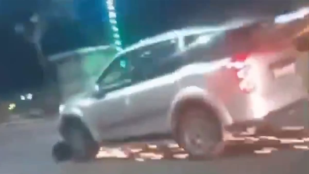 लखनऊ में तेज़ रफ्तार SUV कार का कहर, स्कूटी सवार भाई-बहन को टक्कर मारने के बाद कुछ KM तक घसीटा