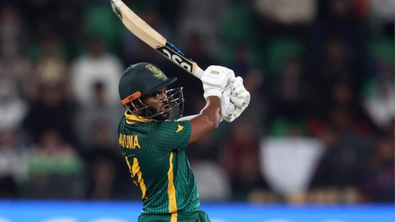 SA vs NZ 2nd Semi-Final, Temba Bavuma Half Century: स्टार बल्लेबाज टेम्बा बावुमा ने जड़ा शानदार अर्धशतक, दक्षिण अफ्रीका की टीम का स्कोर 100 के पार