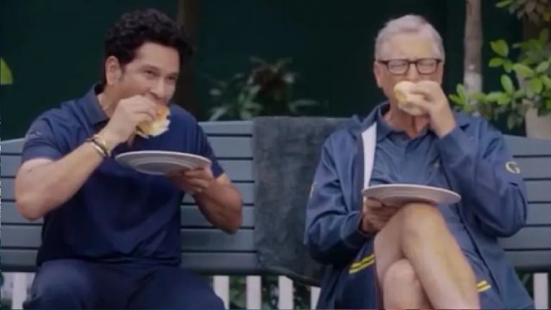 VIDEO: बिल गेट्स और सचिन तेंदुलकर का वड़ा पाव ब्रेक हुआ वायरल! वीडियो में देखें क्रिकेट और टेक की जुगलबंदी