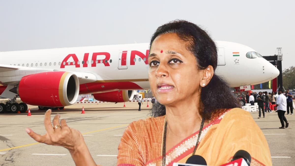 Supriya Sule Slams Air India: एयर इंडिया पर भड़की सुप्रिया सुले, उड़ानों में देरी पर जताई नाराजगी, मंत्री से की सख्त कार्रवाई की मांग
