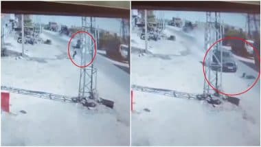 VIDEO: तेज रफ्तार थार ने छात्रा को मारी टक्कर, 4 फीट हवा में उछली लड़की, हादसे का वीडियो वायरल