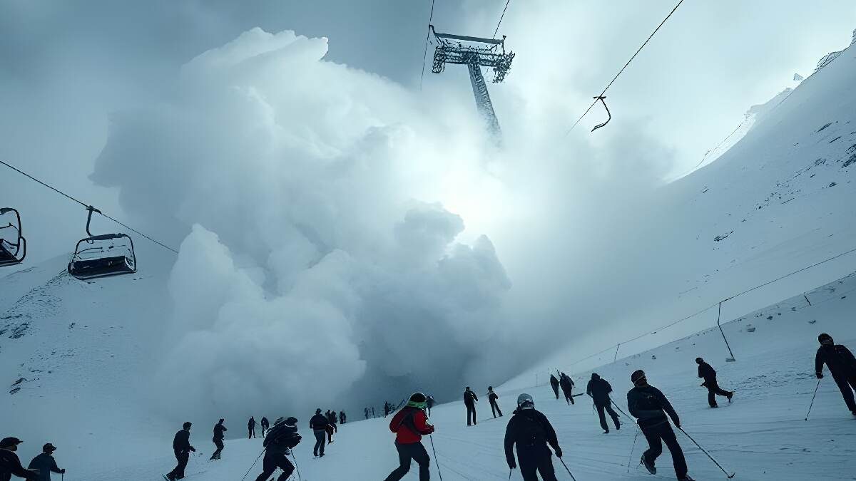 Italy Avalanche Video: इटली के पहाड़ों में हिमस्खलन का कहर! कैमरे में कैद हुई बर्फीली तबाही, बाल-बाल बचे पर्यटक