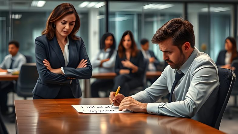 तानाशाही! CEO ने कर्मचारी को दी स्कूल वाली सजा, 'मैम' ना कहने पर 100 बार लिखवाया माफीनामा