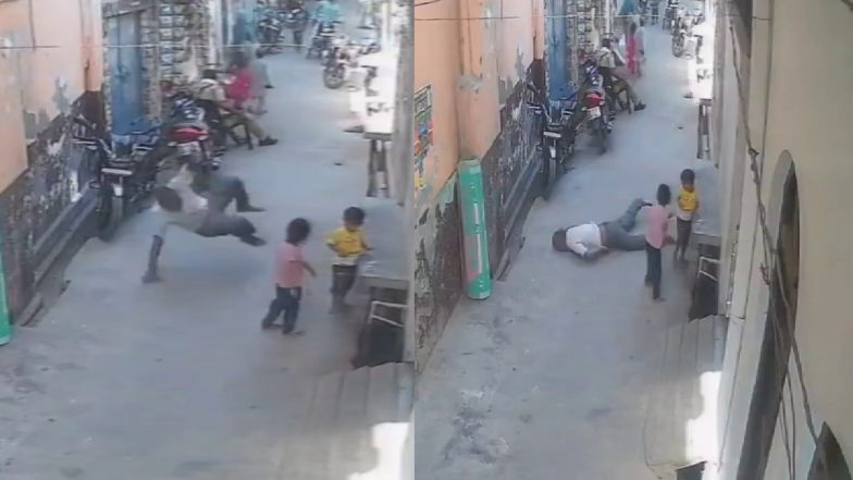 VIDEO: कन्नौज में मस्जिद से गिरकर शख्स की हुई मौत, खौफनाक CCTV वीडियो आया सामने