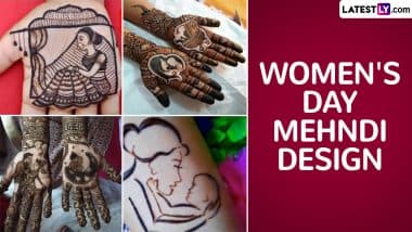 Women's Day Mehndi Design: विमेंस डे पर ये सरल और आकर्षक मेहंदी डिजाइन अपने हाथों में रचाकर महिला दिवस का मनाएं जश्न