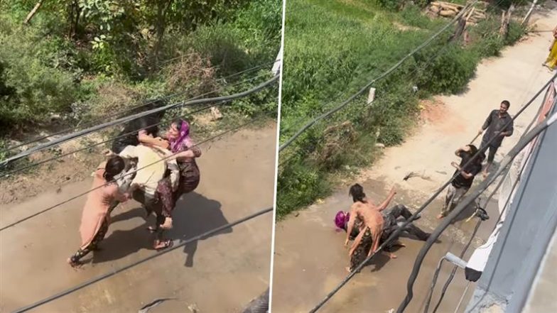 Viral Video: होली पर जबरन रंग लगाने आए लड़कों को लड़कियों ने सिखाया सबक, क्लेश का वीडियो हुआ वायरल