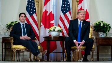 US Canada Trade War: ट्रंप-ट्रूडो के बीच 50 मिनट की कॉल, व्यापार और फेंटानाइल तस्करी पर हुई तीखी बहस US Canada Trade War: ट्रंप-ट्रूडो के बीच 50 मिनट की कॉल, व्यापार और फेंटानाइल तस्करी पर हुई तीखी बहस