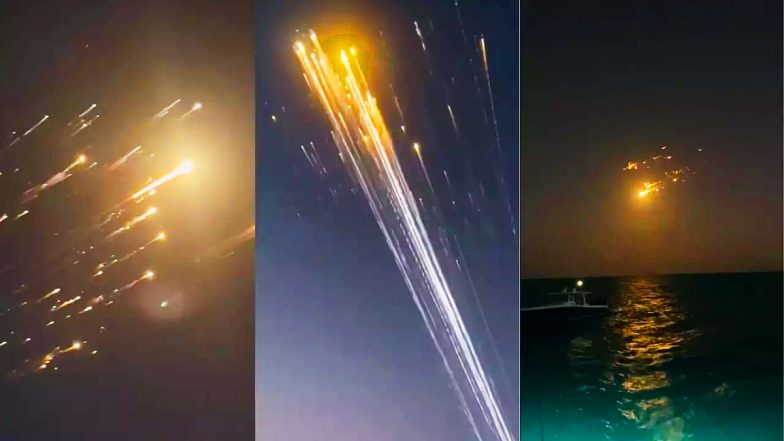 VIDEO: जैसे आसमान से सैकड़ों तारें धरती पर गिर रहे हो...धमाके के बाद स्टारशिप के गिरते मलबे का वीडियो वायरल