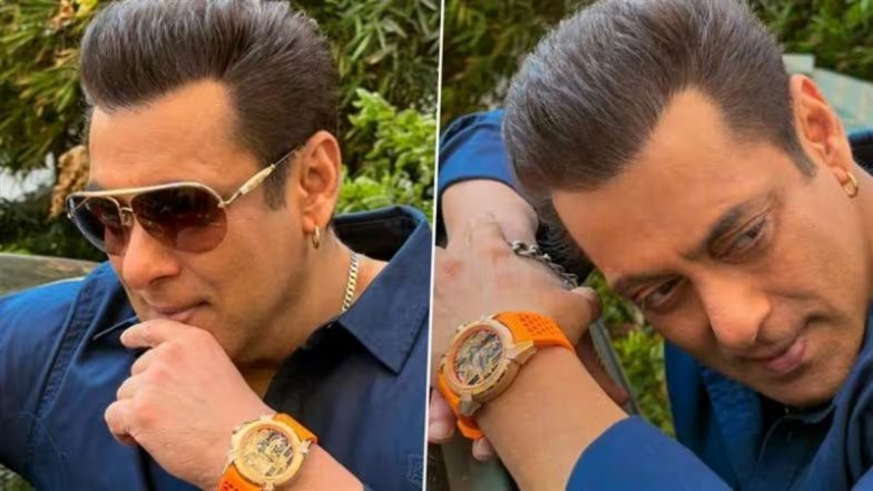 सलमान खान की 'राम जन्मभूमि' घड़ी बनी चर्चा का विषय, प्रभु राम और भगवान हनुमान की तस्वीर ने खींचा सबका ध्यान; कीमत 34 लाख रुपये