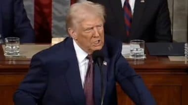 Donald Trump on ISIS Terrorist Arrest: 'उसने अनगिनत लोगों की जान ली थी': अमेरिकी राष्ट्रपति डोनाल्ड ट्रंप ने पाकिस्तान को दिया धन्यवाद, आईएसआईएस आतंकी की गिरफ्तारी पर जताई खुशी (Watch Video) Donald Trump on ISIS Terrorist Arrest: 'उसने अनगिनत लोगों की जान ली थी': अमेरिकी राष्ट्रपति डोनाल्ड ट्रंप ने पाकिस्तान को दिया धन्यवाद, आईएसआईएस आतंकी की गिरफ्तारी पर जताई खुशी (Watch Video)