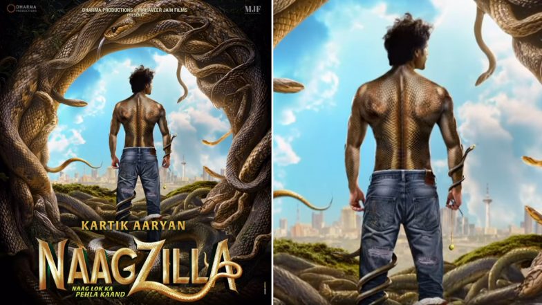 'NaagZilla': कार्तिक आर्यन बने &lsquo;प्रेयमवदेश्वर प्यारे चंद&rsquo;, 'नागजिल्ला' से मचाएंगे नागलोक में तहलका (Watch Video)