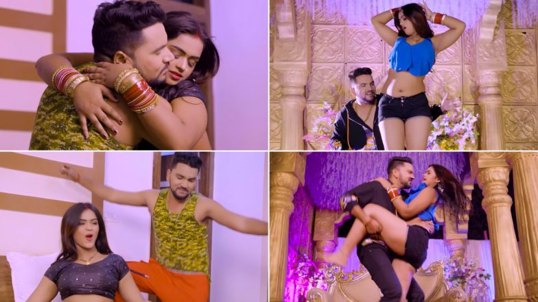 Bhojpuri Song &lsquo;Dhire Dhire Raja&rsquo;: &lsquo;धीरे धीरे राजा&rsquo; में Antra Singh और Gunjan Singh की दिखी हॉट केमिस्ट्री, वीडियो ने मचाया तहलका (Watch Video)