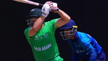 Saudi Arabia vs Singapore T20 2025 Scorecard: सऊदी अरब ने सिंगापुर को 7 विकेट से हराया, इश्तियाक अहमद ने की शानदार गेंदबाजी Saudi Arabia vs Singapore T20 2025 Scorecard: सऊदी अरब ने सिंगापुर को 7 विकेट से हराया, इश्तियाक अहमद ने की शानदार गेंदबाजी