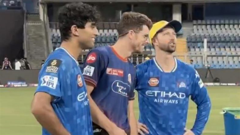 IPL 2025: MI vs CSK मैच से पहले रचिन रविंद्र और डेवोन कॉनवे ने मिचेल सैंटनर से की मुलाकात, देखें वीडियो