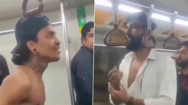 Fight in Delhi Metro: दिल्ली मेट्रो फिर बना जंग का मैदान, दो लोगों के बीच झड़प और एक-दूसरे के कपड़े फाड़ने का वीडियो वायरल