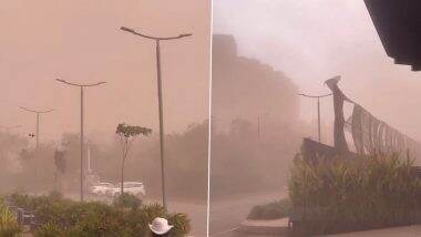 Thane Dust Storm: ठाणे में धूल भरी आंधी से इमारत क्षतिग्रस्त, निवासियों को निकाला गया Thane Dust Storm: ठाणे में धूल भरी आंधी से इमारत क्षतिग्रस्त, निवासियों को निकाला गया
