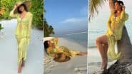 नीले समंदर के किनारे Neha Sharma ने ढाया कहर, बोल्ड लुक से लूटी महफिल (View Pics)
