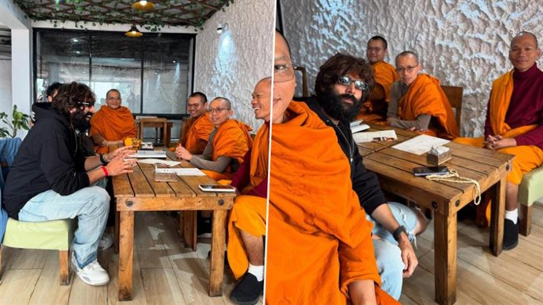 Kartik Aaryan Meets Buddhist Monks in Darjeeling: दार्जिलिंग में कार्तिक आर्यन की 'बाबा कॉन्फ्रेंस', बौद्ध भिक्षुओं संग बिताया सुकून भरा वक्त (View Pics)