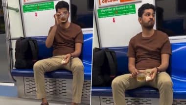 Delhi Metro Viral Video: दिल्ली मेट्रो में अंडा खाया, शराब पी... युवक की हरकत ने सोशल मीडिया पर मचाया बवाल, DMRC गाइडलाइन्स की उड़ी धज्जियां