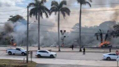 Plane Crash in Florida: рдЕрдореЗрд░рд┐рдХрд╛ рдХреЗ рдлреНрд▓реЛрд░рд┐рдбрд╛ рдореЗрдВ рдмрдбрд╝рд╛ рд╣рд╛рджрд╕рд╛! рдмреЛрдХрд╛ рд░реИрдЯрди рдореЗрдВ рдХреНрд░реИрд╢ рд╣реБрдЖ рдЫреЛрдЯрд╛ рдкреНрд▓реЗрди, рджреЛ рд▓реЛрдЧреЛрдВ рдХреА рдореМрдд (Watch Video)