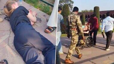 Tajmahal Tourist Video: ताजमहल घूमने आई विदेशी महिला पर्यटक जमीन पर गिरकर हुई बेहोश, काफी देर बाद CISF के जवानों ने हॉस्पिटल पहुंचाया