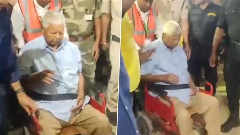 फिर बिगड़ी लालू प्रसाद यादव की तबीयत, इलाज के लिए दिल्ली हुए रवाना; VIDEO