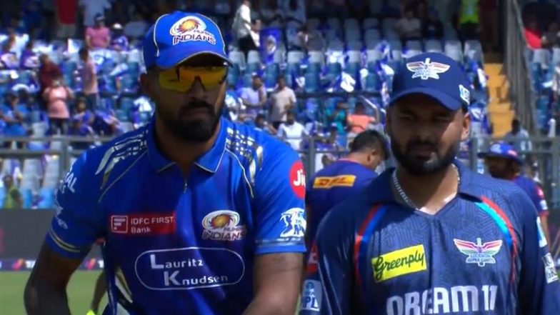 MI vs LSG IPL 2025: हार्दिक पांड्या ने लखनऊ के खिलाफ मैच में टॉस फेंकने की अनोखी तकनीक दिखाई, वीडियो हुआ वायरल