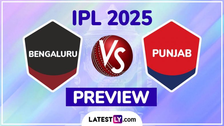 RCB vs PBKS TATA IPL 2025 Preview: पंजाब किंग्स से पिछली हार का बदला लेने उतरेगी रॉयल चैलेंजर्स बेंगलुरु, मैच से पहले जानें हेड टू हेड रिकॉर्ड्स, मिनी बैटल और स्ट्रीमिंग समेत सारे डिटेल्स