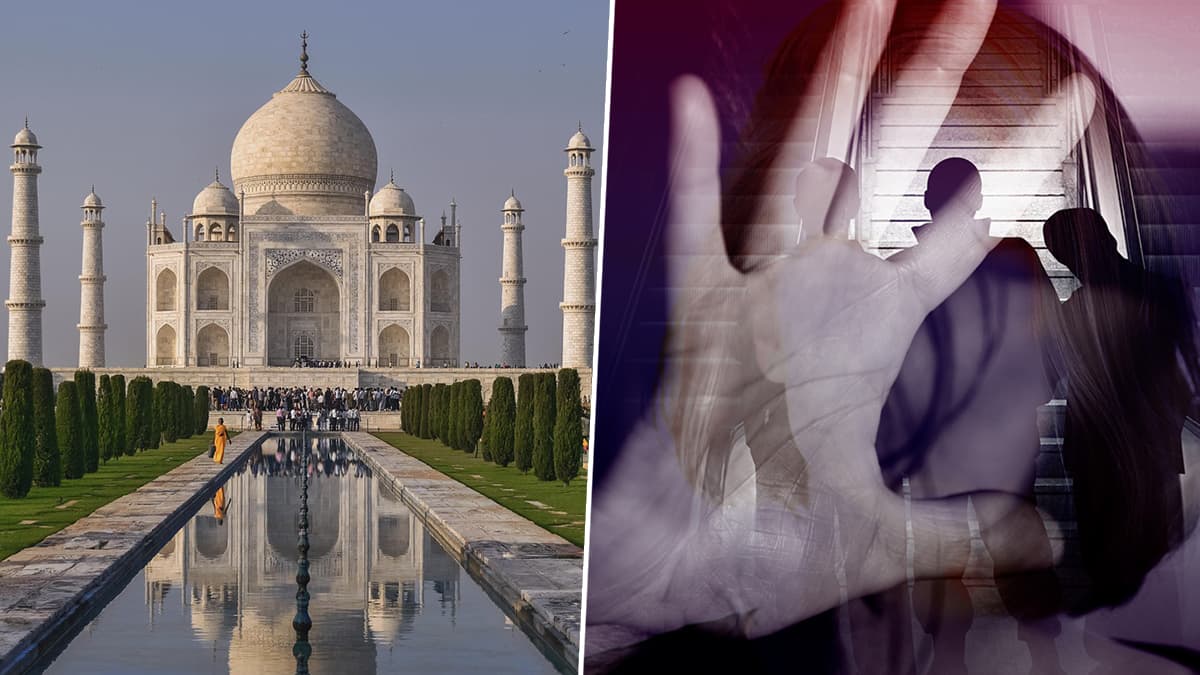 ताजमहल घूमने आई विदेशी महिला के साथ युवक ने की अश्लील हरकत.