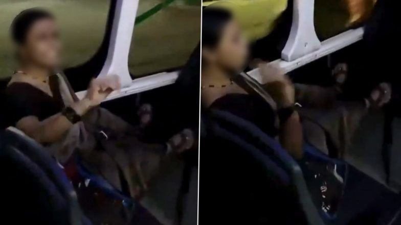 VIDEO: पुणे की पीएमपीएल की बस में महिला सीट पर पैर रखकर बैठी, कंडक्टर ने किया मना तो करने लगी विवाद, वीडियो देखकर आपको भी आएगा गुस्सा