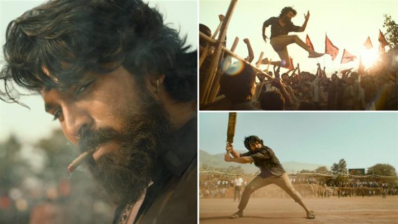 &lsquo;Peddi&rsquo;: राम चरण की धमाकेदार पैन इंडिया फिल्म &lsquo;पेड्डी&rsquo; का हिंदी फर्स्ट शॉट रिलीज, 27 मार्च 2026 को होगी भव्य रिलीज (Watch Video)