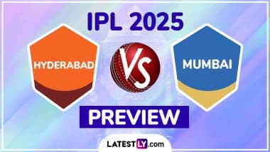 SRH vs MI TATA IPL 2025 Preview: सनराइजर्स हैदराबाद बनाम मुंबई इंडियंस इंडियन प्रीमियर लीग मैच से पहले जानिए हेड टू हेड रिकॉर्ड्स, मिनी बैटल और स्ट्रीमिंग समेत सारे डिटेल्स