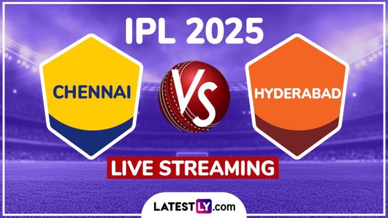 CSK vs SRH TATA IPL 2025 Live Streaming: चेन्नई सुपर किंग्स बनाम सनराइजर्स हैदराबाद TATA IPL 2025 मैच में खेला जाएगा रोमांचक मुकाबला, जानिए कब, कहां और कैसे देखें लाइव प्रसारण