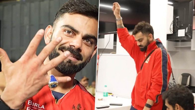 Virat Kohli Imitates John Cena's Iconic Gesture: जॉन सीना बने विराट कोहली! वर्ल्ड कप रिंग दिखाते हुए किया 'यू कैन्ट सी मी' जैस्चर, डांस मूव्स से मचाया धमाल, देखें वीडियो