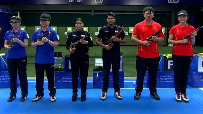 ISSF World Cup 2025: सौरभ चौधरी और सुरुचि सिंह ने 10 मीटर एयर पिस्टल मिश्रित टीम स्पर्धा में जीता में स्वर्ण पदक, चीन की जोड़ी को हराया