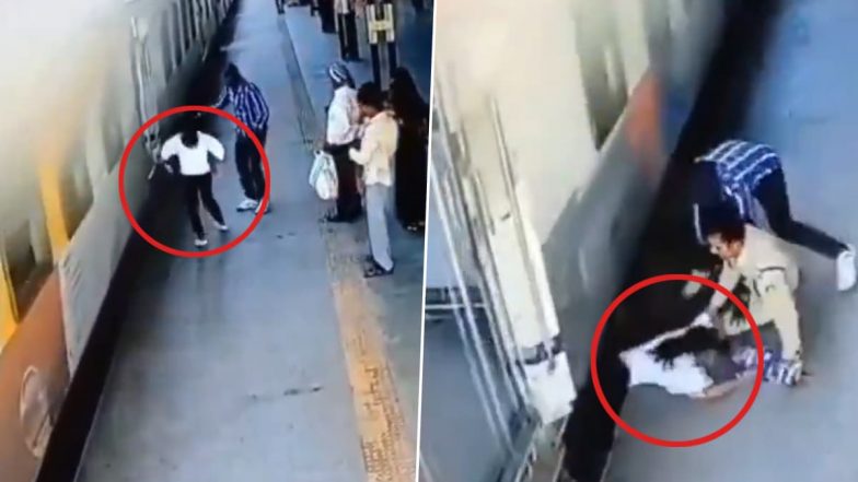 VIDEO: मध्य प्रदेश में चलती ट्रेन से फिसलकर गिरी 14 वर्षीय लड़की, GRP कांस्टेबल ने फ़रिश्ता बनकर बचाई जान; देखें वीडियो