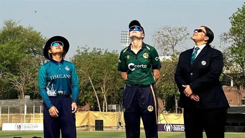 THAI W vs IRE W Toss Update And Live Scorecard: आईसीसी महिला विश्व कप क्वालीफायर 2025 में आयरलैंड ने टॉस जीतकर पहले बल्लेबाजी करने का किया फैसला, यहां एक क्लिक पर देखें लाइव स्कोरकार्ड
