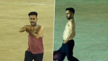 Viral Cricket Celebration: рд╡рд┐рдХреЗрдЯ рд▓реЗрдиреЗ рдХреЗ рдмрд╛рдж рдЧреЗрдВрджрдмрд╛рдЬ рдиреЗ рдЦреЛрдпрд╛ рдЖрдкрд╛, рдЦреБрд╢реА рдореЗрдВ рдореИрджрд╛рди рдкрд░ рдХрд░рдиреЗ рд▓рдЧрд╛ рдЕрдЬреАрдм рд╣рд░рдХрддреЗрдВ, рджреЗрдЦреЗрдВ рд╕реЗрд▓рд┐рдмреНрд░реЗрд╢рди рдХрд╛ рд╡рд╛рдпрд░рд▓ рд╡реАрдбрд┐рдпреЛ