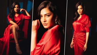 Shruti Haasan рдиреЗ рд╢реЗрдпрд░ рдХреА рдмреЛрд▓реНрдб рд░реЗрдб рдбреНрд░реЗрд╕ рдореЗрдВ рд╣реЙрдЯ рддрд╕реНрд╡реАрд░реЗрдВ, рдлреЛрдЯреЛрд╢реВрдЯ рдореЗрдВ рджрд┐рдЦрд╛ рдЧреНрд▓реИрдорд░ рдФрд░ рдПрдЯреАрдЯреНрдпреВрдб (View Pics)