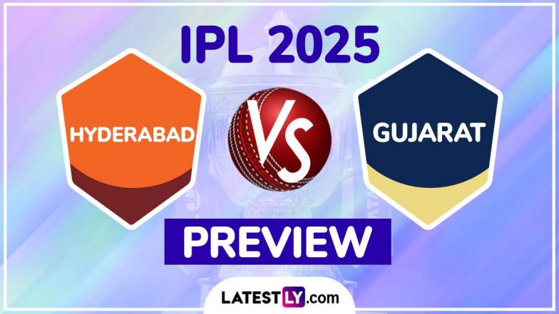 SRH vs GT IPL 2025 Preview: सनराइजर्स हैदराबाद बनाम गुजरात टाइटंस इंडियन प्रीमियर लीग मुकाबले से पहले जानें हेड टू हेड रिकॉर्ड्स, मिनी बैटल और स्ट्रीमिंग समेत सारे डिटेल्स