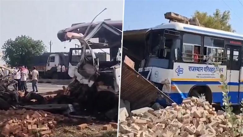 Maharashtra-Rajasthan Road Accident: महाराष्ट्र और राजस्थान में भीषण सड़क हादसा; 4 की मौत, कई घायल (Watch Video)