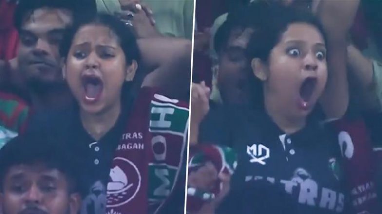 Viral Video: ISL ट्रॉफी दूसरी बार जीतते ही जश्न में डूबे मोहनबागान फैंस, स्टैंड में बैठें दर्शकों में दिखा गजबें एनर्जी, देखें वीडियो