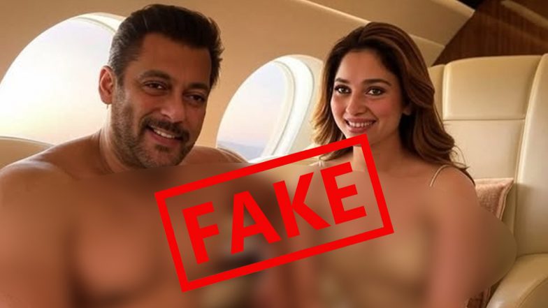 Salman Khan और Tamannaah Bhatia की वायरल प्राइवेट जेट तस्वीरों का जानिए सच, क्या AI की मदद से बनाई गईं?
